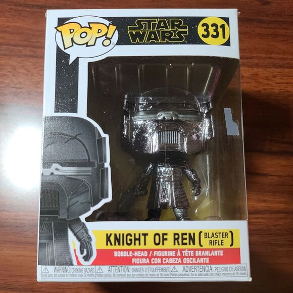 Funko Pop! Star Wars #331- Knight of Ren Hematite Chrome Blaster Rifle - Picture 1 of 6